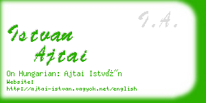 istvan ajtai business card